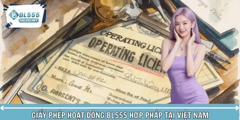 Giấy phép hoạt động BL555 hợp pháp tại Việt Nam